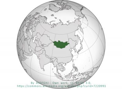 Mongolia Orthographic Projection