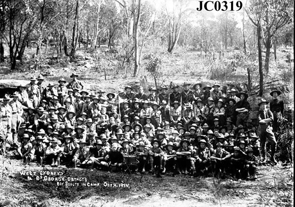 West Sydney & St George Districts Boy Scouts in Camp Oct 4 1914