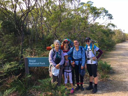 Bundeena to Otford Hike with Scout Leaders, Claudia and Victoria.