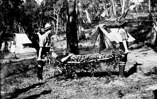 First aid practice. Image: J.X. Coutts