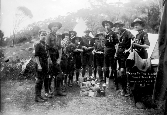 Come To The Cook House Door Boys, Smas Camp, 1917. Image j.X. Coutts